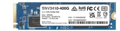 Synology SSD SNV3410-400G, 400 GB, M.2 NVMe sąsaja