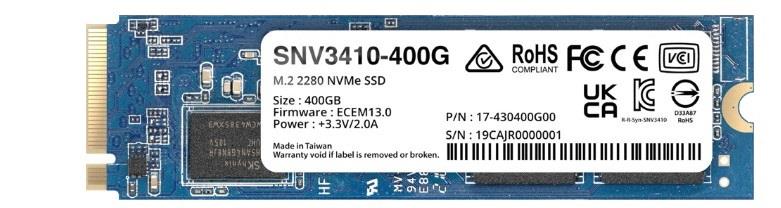 5e09453d-38eb-49bf-a5b5-4ad52c0799ae Synology SSD SNV3410-400G, 400 GB, M.2 NVMe sąsaja