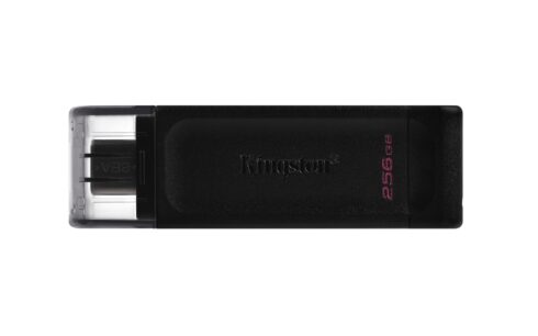 Kingston DataTraveler 70 USB flash drive, 256 GB, USB 3.2 Gen 1 Type-C