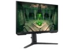 Monitorius Samsung LS25BG400EUXEN, šoninis vaizdas su HDMI prievadais