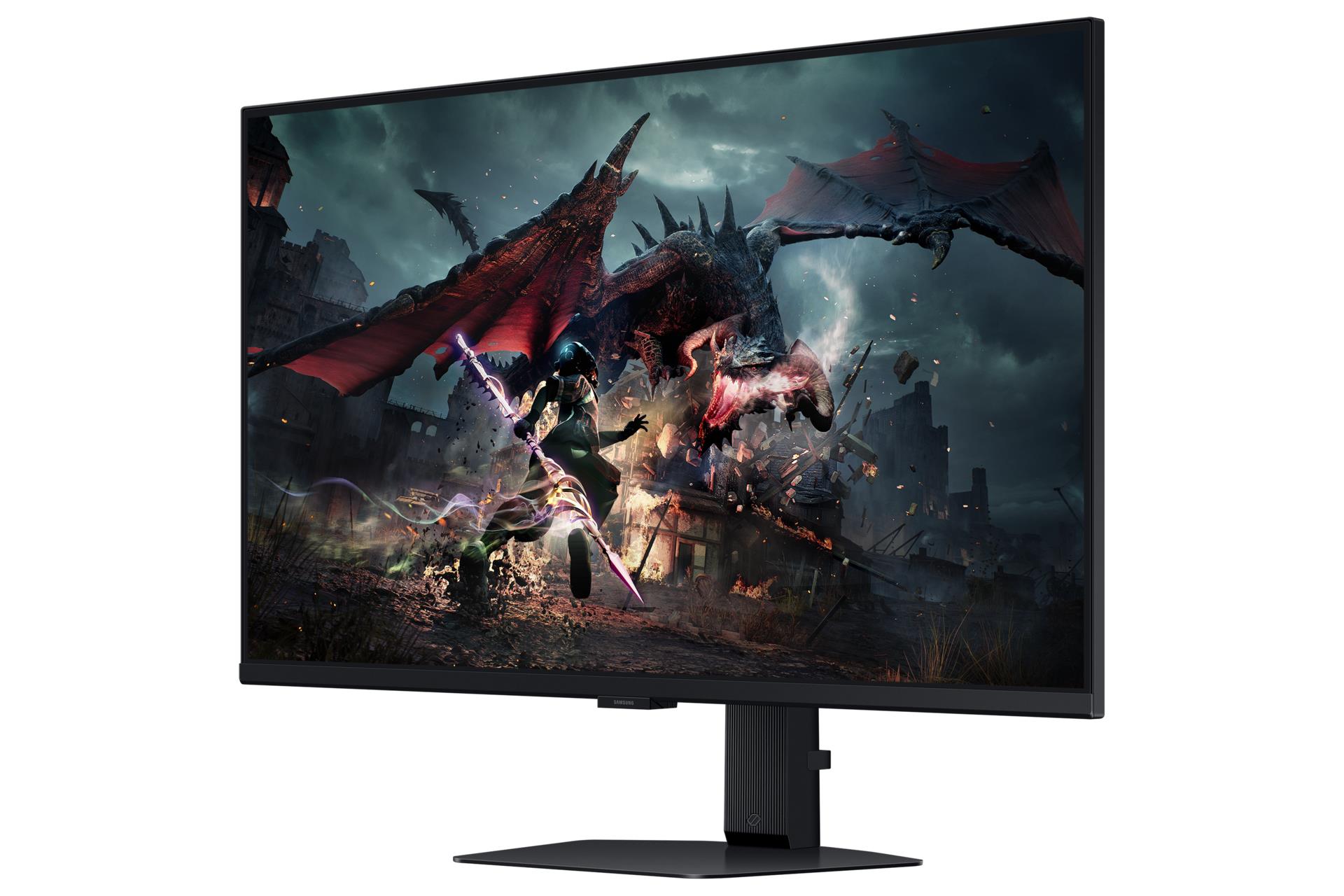 63d0afde-2bd4-4960-8945-3757f848ee69 Monitorius Samsung LS32DG500EUXEN, šoninis vaizdas su VESA tvirtinimu