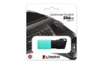 USB atmintinė Kingston DataTraveler Exodia su atidengiamu dangteliu, juoda/žalia