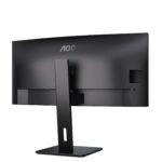 Monitorius AOC CU34P3CV, šoninis vaizdas su plonu rėmeliu