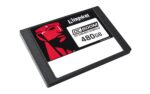 SSD Kingston DC600M 480 GB, matomas iš šono su SATA sąsaja