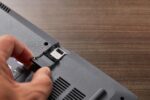 USB 3.2 Flash Drive Kingston DataTraveler micro, šoninis vaizdas su raktų kilpa