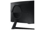 Monitorius Samsung LS27CG552EUXEN, matomas iš šono, su stovu