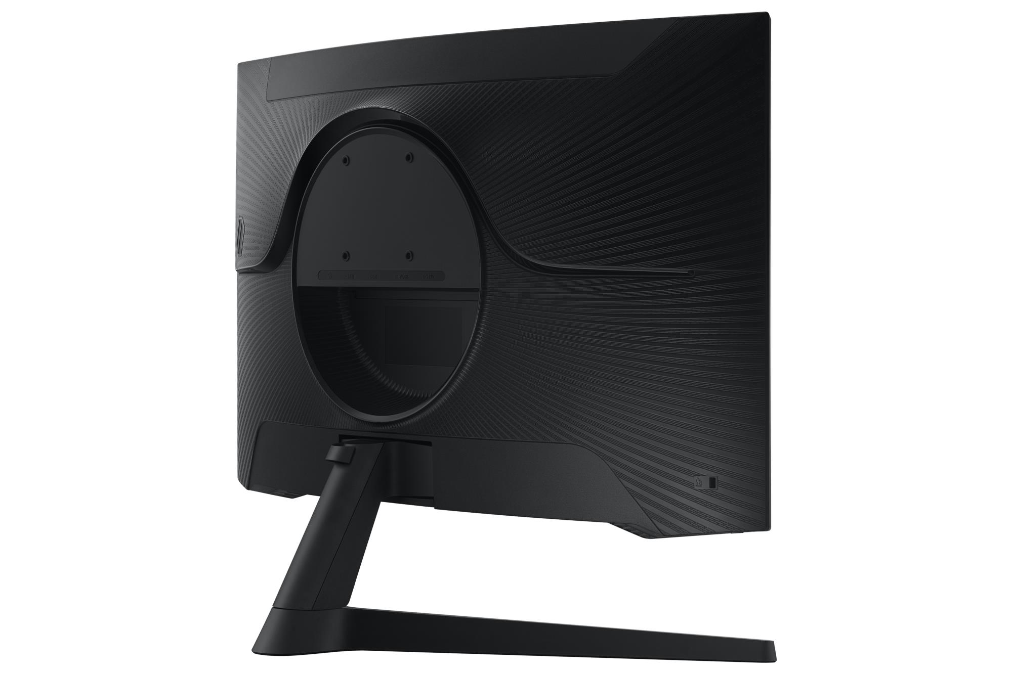 707f1bbd-c049-44a6-b50a-58e659ee1e3f Monitorius Samsung LS27CG552EUXEN, matomas iš šono, su stovu