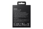 Samsung MU-PG1T0B/EU Portable SSD T9 1TB, šoninis vaizdas su USB jungtimi