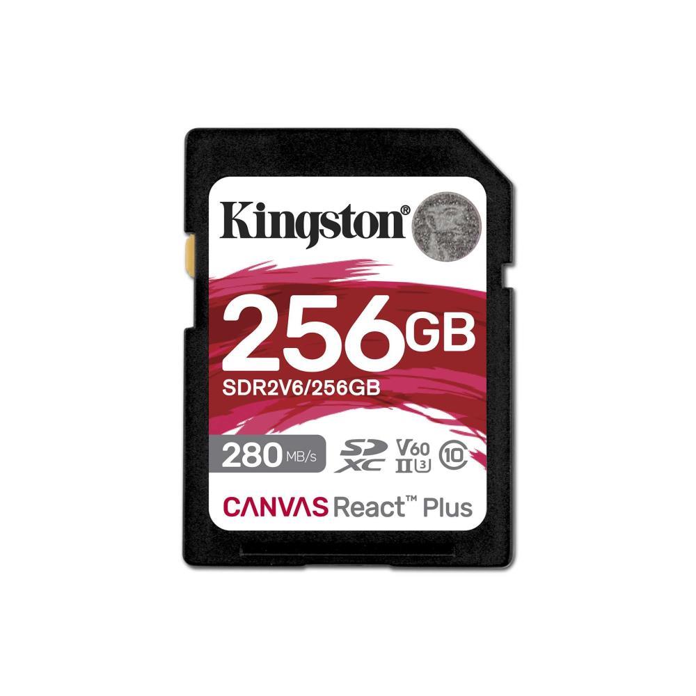 72589b82-15a7-499a-9c85-cf8bb7b02d4c Kingston Canvas React Plus 256 GB SD kortelė, klasė 10