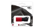 USB atmintinė Kingston DataTraveler Exodia, juoda/raudona, šoninis vaizdas