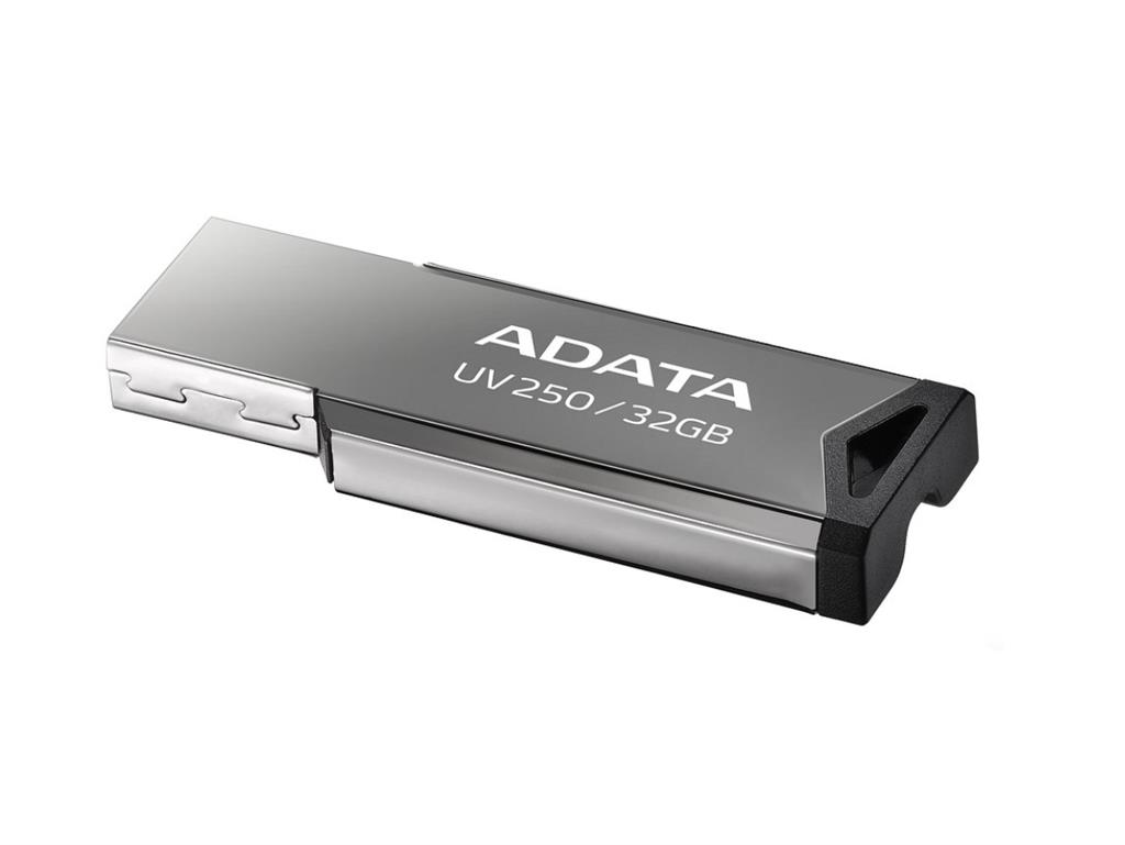 761b0c95-1cdc-4db2-bf26-457c9940e6f9 USB atmintinė ADATA UV250 32 GB, šoninis vaizdas su lanyard skylute