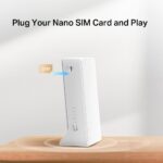 Routeris MB110-4G su matomais išoriniais antenomis ir prievadais