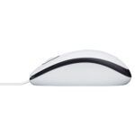 Pelė Logitech M100, vaizdas iš šono su USB-A jungtimi