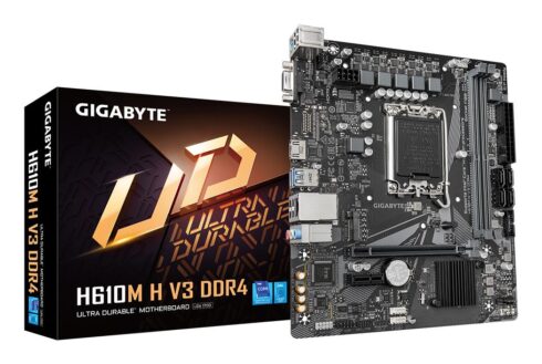 Gigabyte H610M H V3 DDR4 su Intel procesoriaus lizdu LGA1700