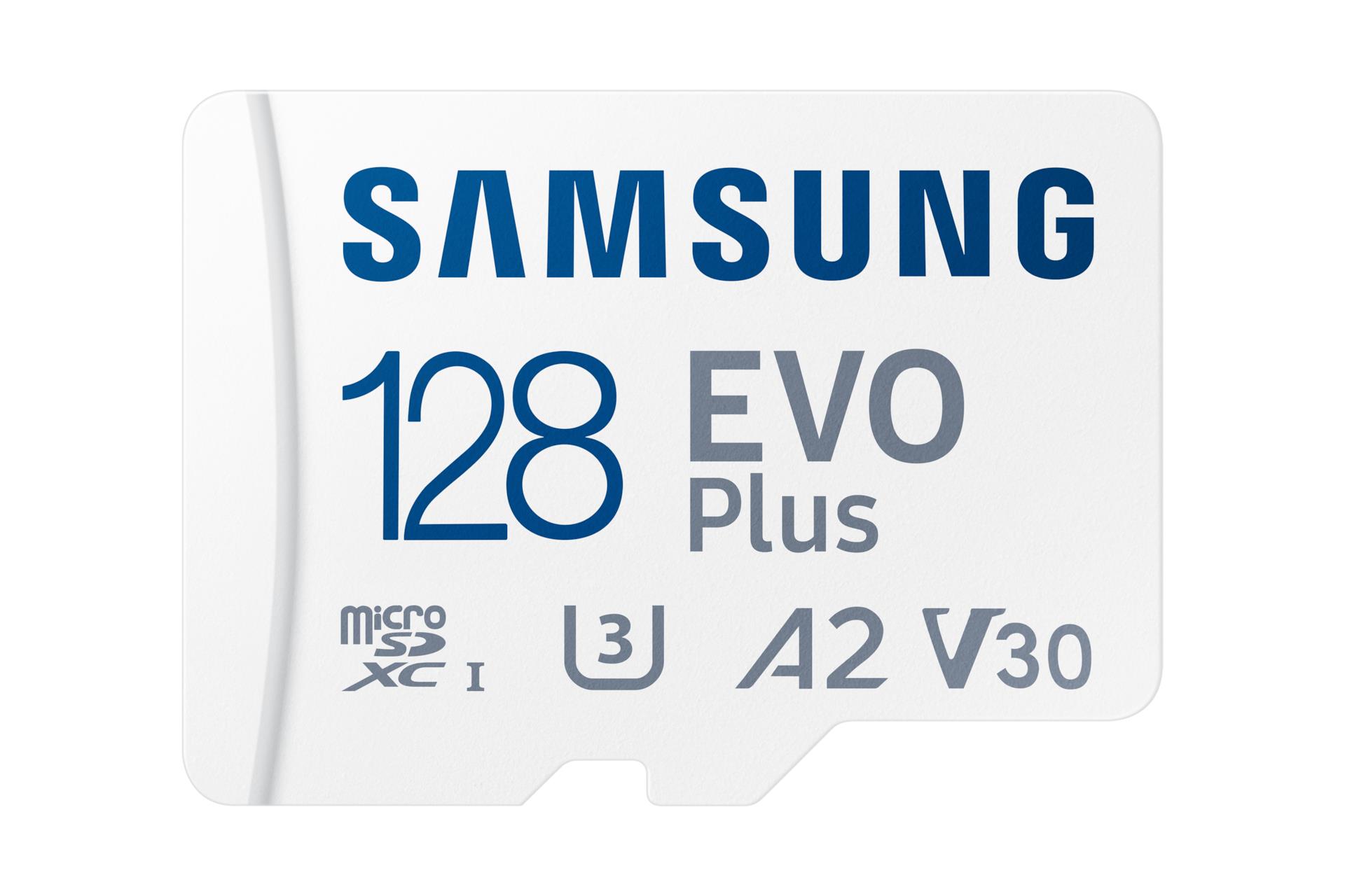 7a10c1b6-1e18-4c89-8a5d-f280e91064d8 Samsung EVO Plus 128 GB microSDXC atminties kortelė, U3 klasė