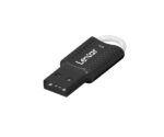 USB atmintinė Lexar JumpDrive V40, 64 GB, juoda, šoninis vaizdas