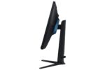 Monitorius Samsung LS27DG302EUXEN, matomas iš šono, rodo posvyrio ir aukščio reguliavimą