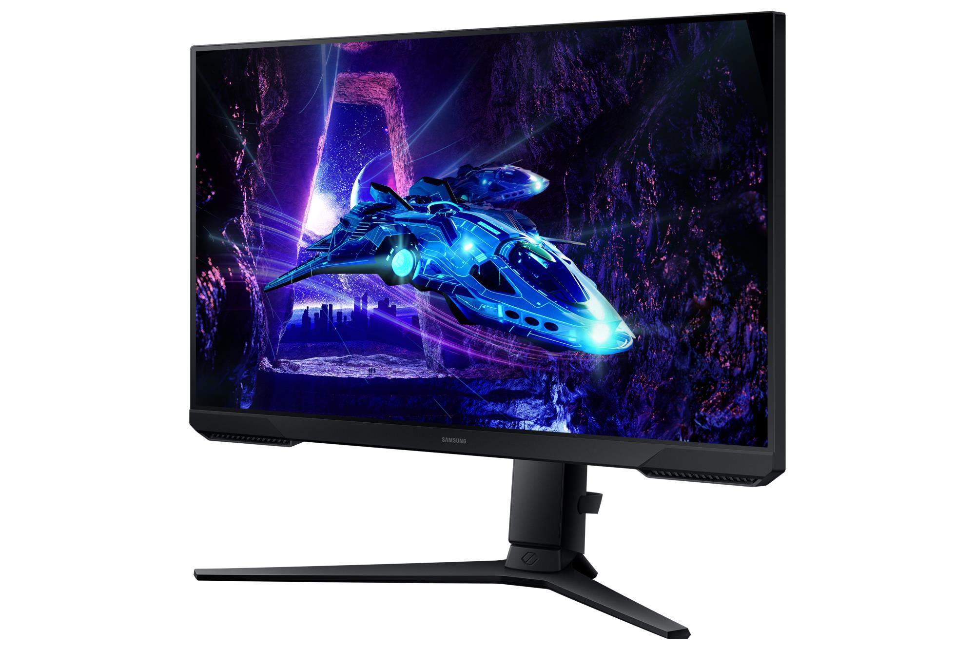 83e5bb86-a1a6-4f3b-896a-95ab20158e66 Monitorius Samsung LS24DG302EUXEN, šoninis vaizdas su reguliuojamu aukščiu