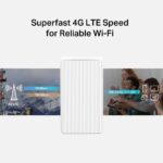 Routerio MB110-4G su išorine antena ir 10/100 Mbit/s Ethernet LAN prievadu