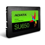 Ultimate SU650 SSD 1000 GB, matomas iš šono su SATA jungtimi