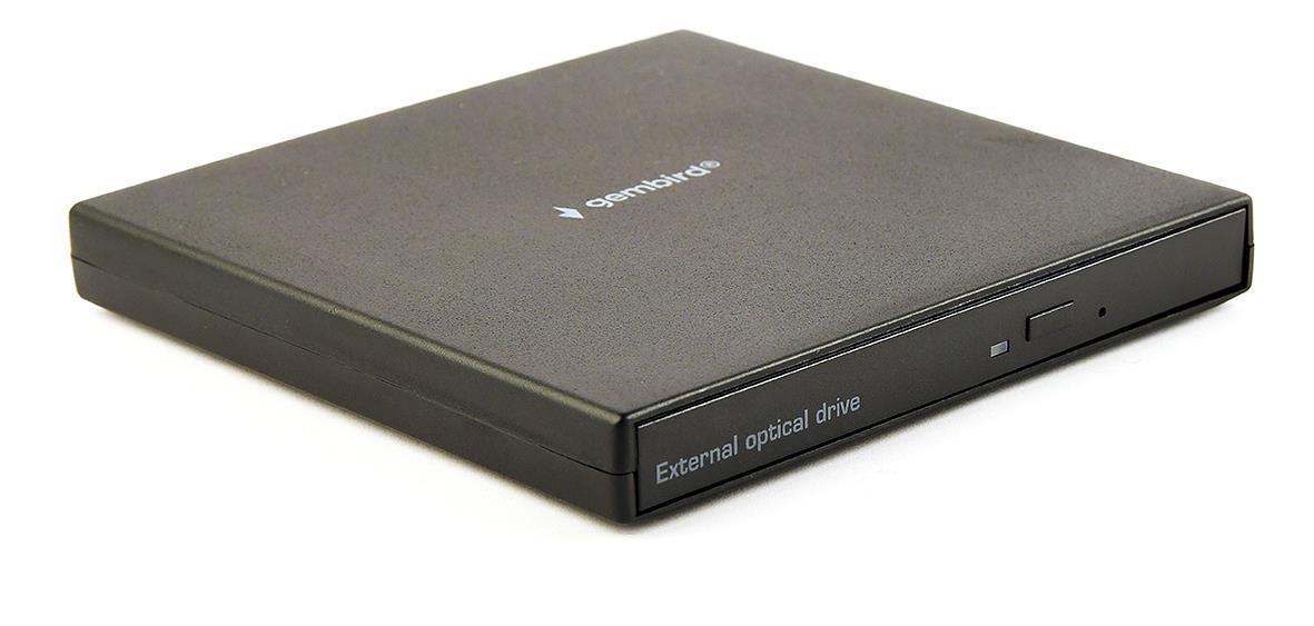 85089c28-4b10-4439-8e8b-7ca12fca330b USB DVD įrenginys Gembird DVD-USB-04, matomas iš šono