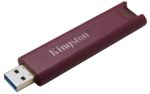 USB 3.2 Flash Drive DataTraveler MAX, 512 GB, šoninis vaizdas su ryškiu korpusu