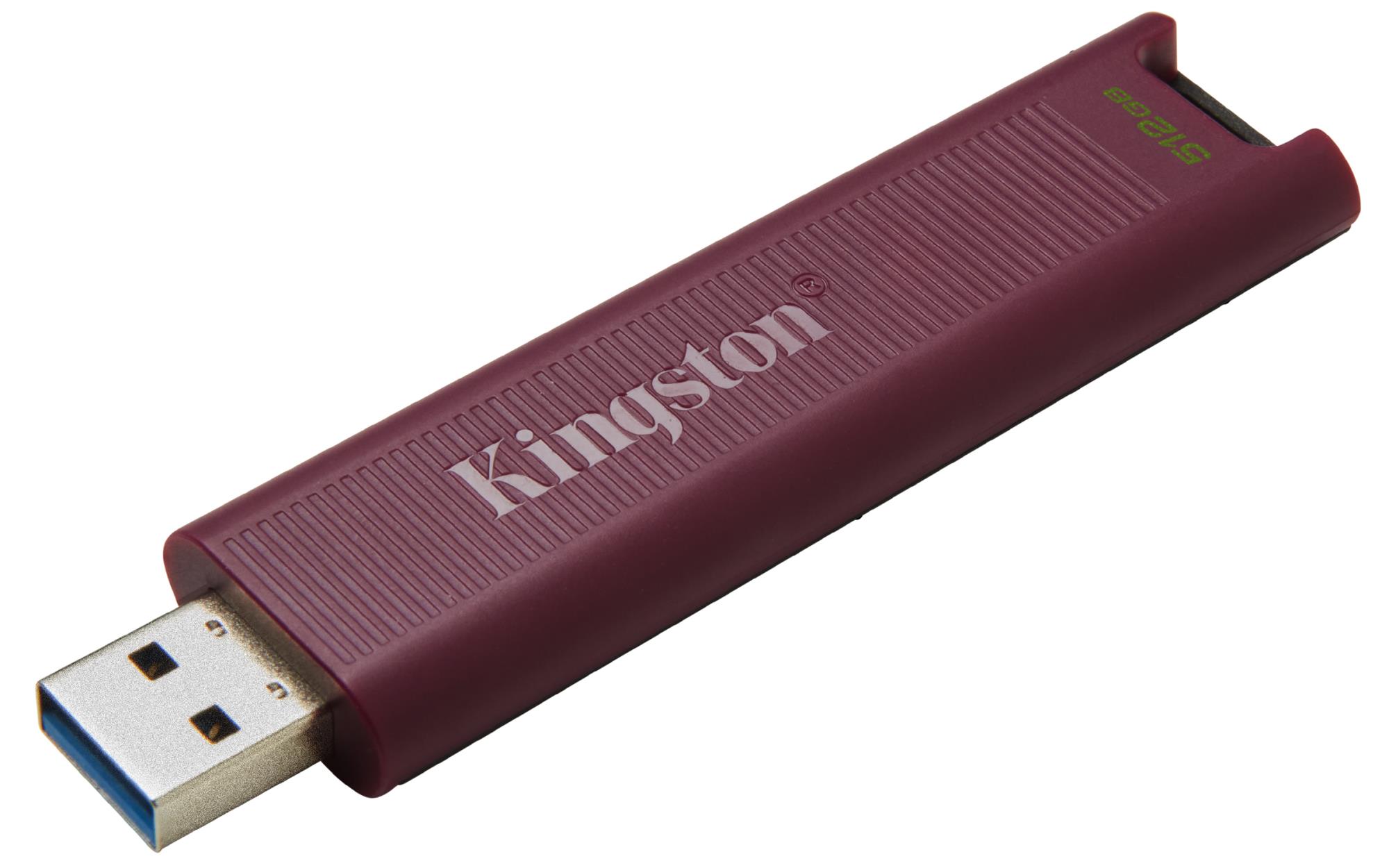 893a105a-4ab5-48b8-80ff-424d69b9d49a USB 3.2 Flash Drive DataTraveler MAX, 512 GB, šoninis vaizdas su ryškiu korpusu