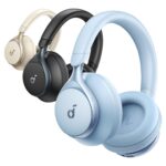 Ausinės Anker Soundcore Space One, šoninis vaizdas su sukamuoju ausinių puodeliu