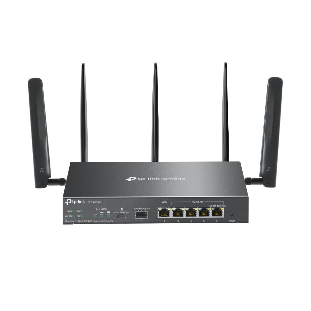 909cf3b3-060b-4695-be37-80d7d216b090 Omada 4G+ Cat6 AX3000 Gigabit VPN maršrutižatorius su 6 gigabitiniais Ethernet prievadais