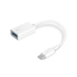 Adapteris TP-LINK UC400, rodomas iš šono, su USB-C ir USB-A jungtimis