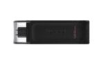 Kingston DataTraveler 70 USB 3.2 Gen 1 Type-C 128 GB juodas USB atmintukas