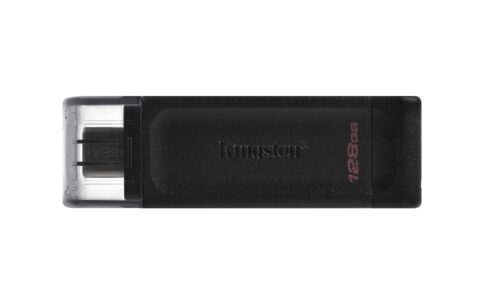 Kingston DataTraveler 70 USB 3.2 Gen 1 Type-C 128 GB juodas USB atmintukas