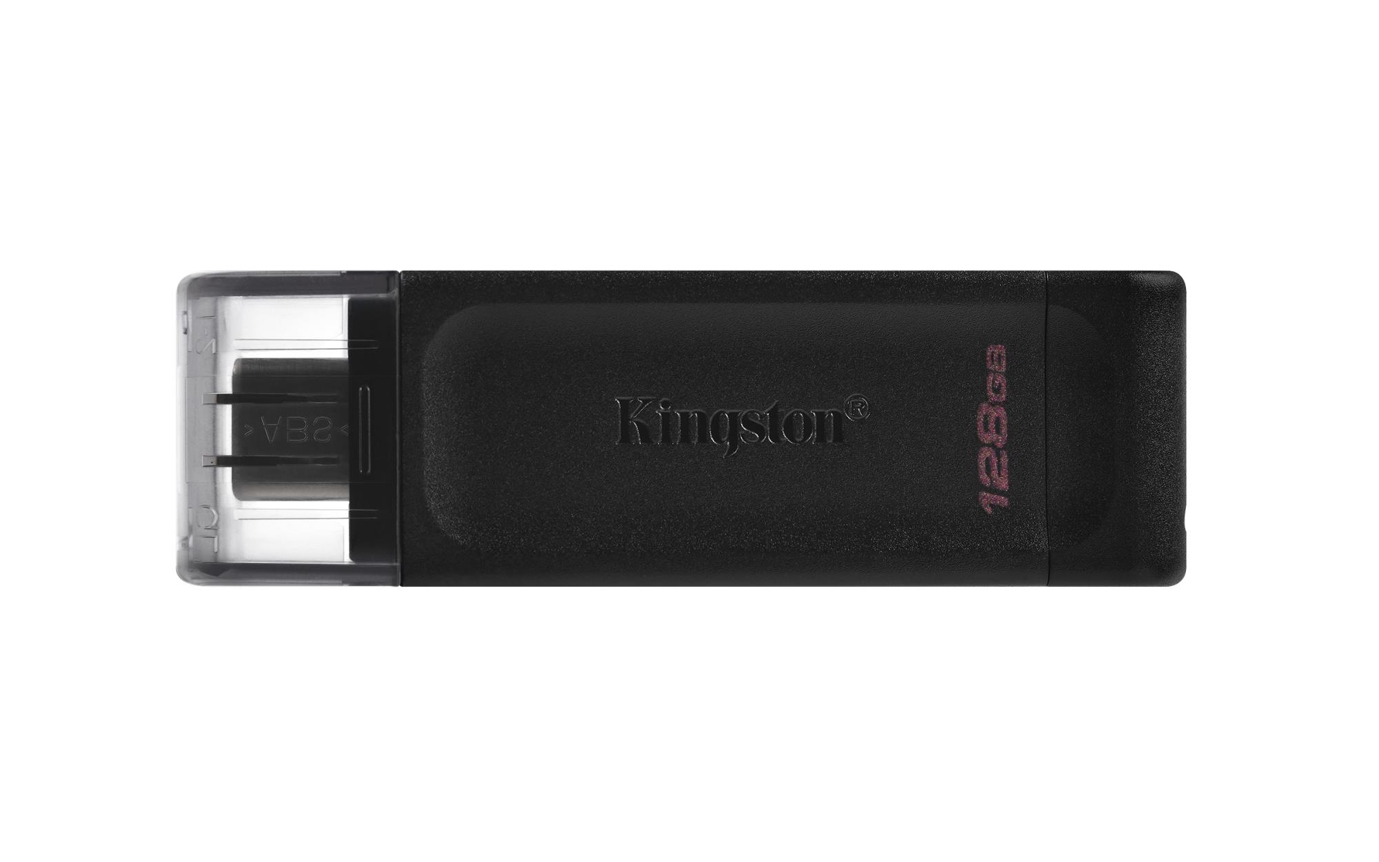 9568d7a5-cd49-44d7-a0c6-45c140db812c Kingston DataTraveler 70 USB 3.2 Gen 1 Type-C 128 GB juodas USB atmintukas