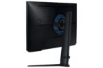 Monitorius Samsung LS27DG302EUXEN, matomas iš šono, rodo posvyrio reguliavimo galimybes
