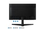 Monitorius Samsung LF24T370FWRXEN, šoninis vaizdas su matymo kampu