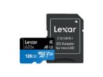 Lexar High-Performance 633x micro SDXC kortelė, matoma iš šono