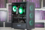 Žaidimų kompiuteris su i7-8700K ir RX 6700XT, šoninis vaizdas
