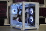 Žaidimų kompiuteris su i7-10700F, RTX 3070Ti, iš šono
