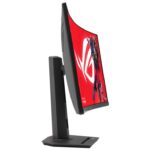 Monitorius Asus ROG Strix XG32WCS, šoninis vaizdas su VESA tvirtinimu