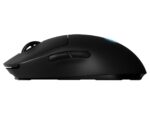 Logitech G PRO belaidė žaidimų pelė, šoninis vaizdas su HERO 25K jutikliu