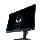 Monitorius Dell AW2524HF, matomas iš šono, rodo HDMI ir DisplayPort prievadus