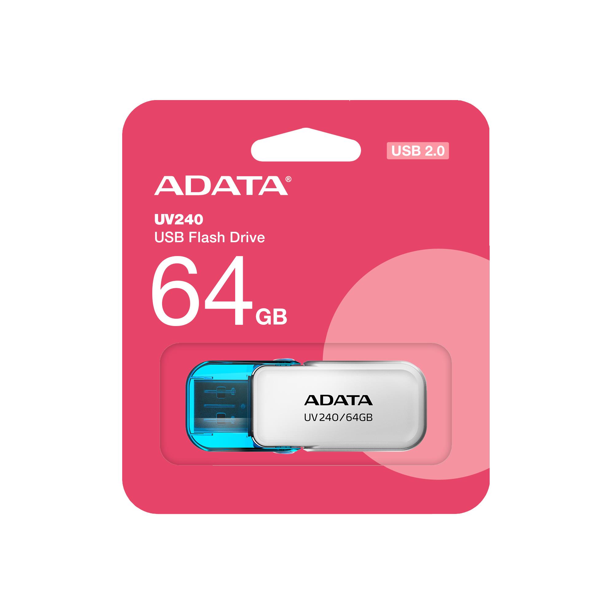 a26cfe9e-03e2-41eb-88ff-74d69f00aeab USB atmintinė ADATA UV240, apžvalginis vaizdas su atidarytu dangteliu