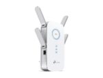 Wi-Fi stiprintuvas TP-LINK RE650, šoninis vaizdas su keturiomis išorinėmis antenomis