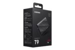 Samsung MU-PG1T0B/EU Portable SSD T9 1TB, šoninis vaizdas su USB jungtimi