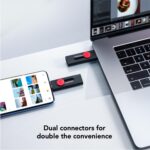 Flash drive Lexar JumpDrive D300 su atidarymo mechanizmu ir lanyard kilpa