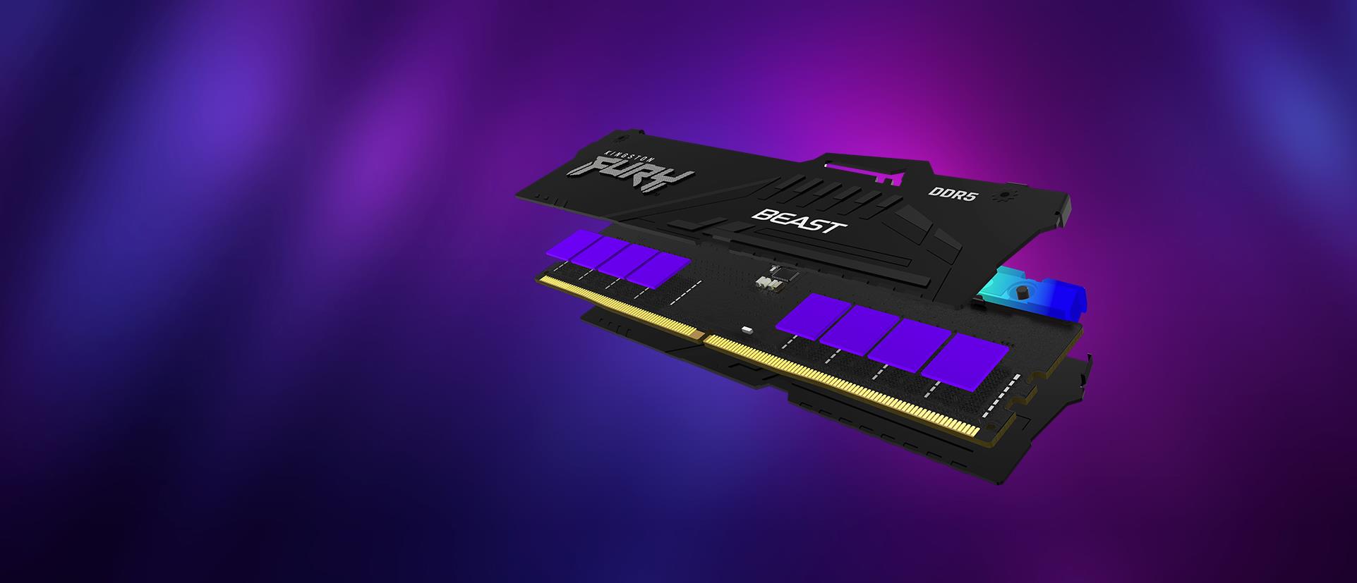 b0220ada-c0ac-4d34-b541-8d5933298810 Atminties modulių išdėstymas, 2x16GB DDR5 su 6000 MHz dažniu