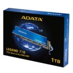 SSD ADATA LEGEND 710, M.2 2280 formos faktorius, šoninis vaizdas