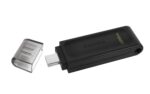 USB flash drive DataTraveler 70 su matiniu paviršiumi ir Type-C jungtimi