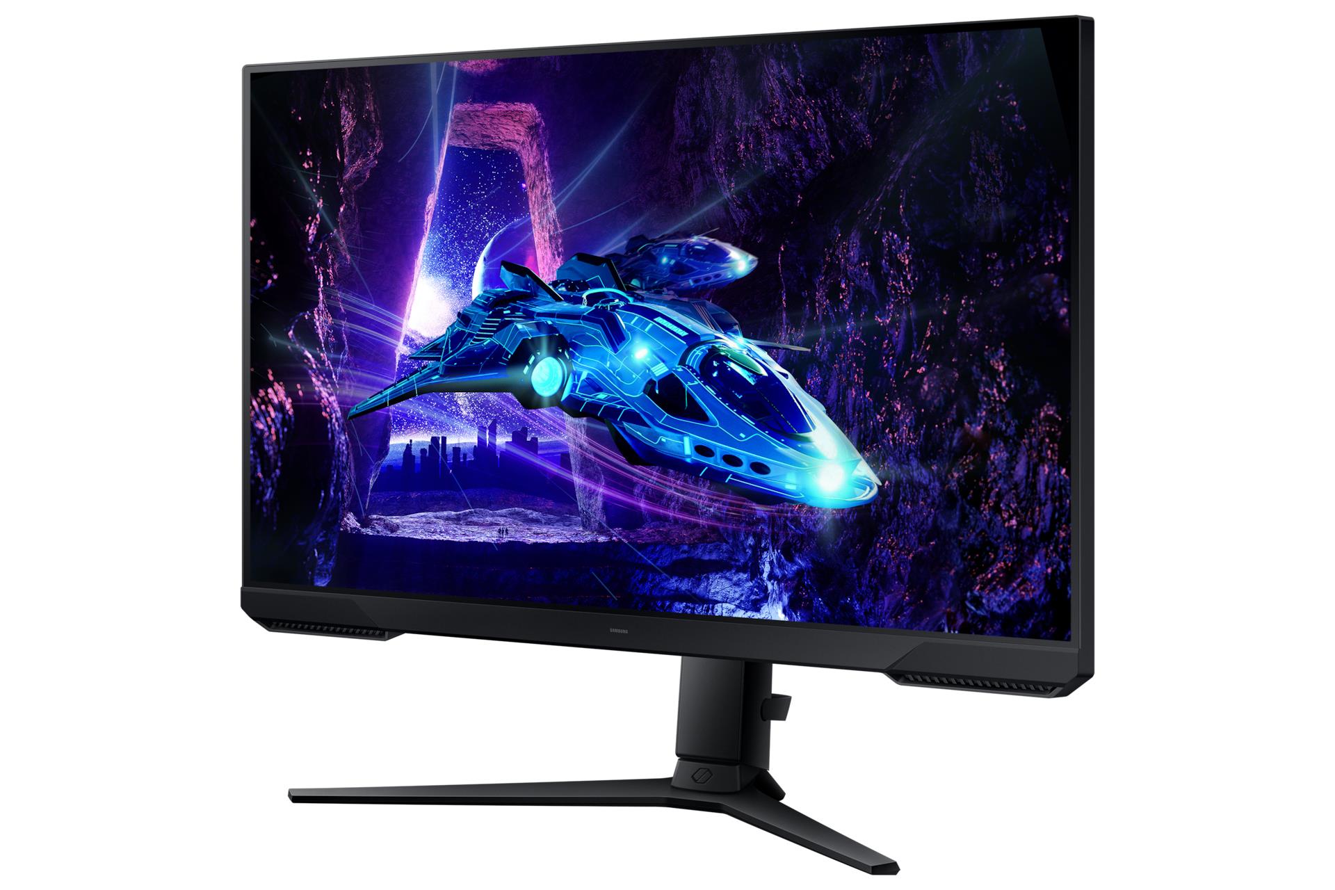 b238bbdb-7530-45bb-8d2f-d7539107e611 Monitorius Samsung LS27DG302EUXEN, šoninis vaizdas su reguliuojamu aukščiu