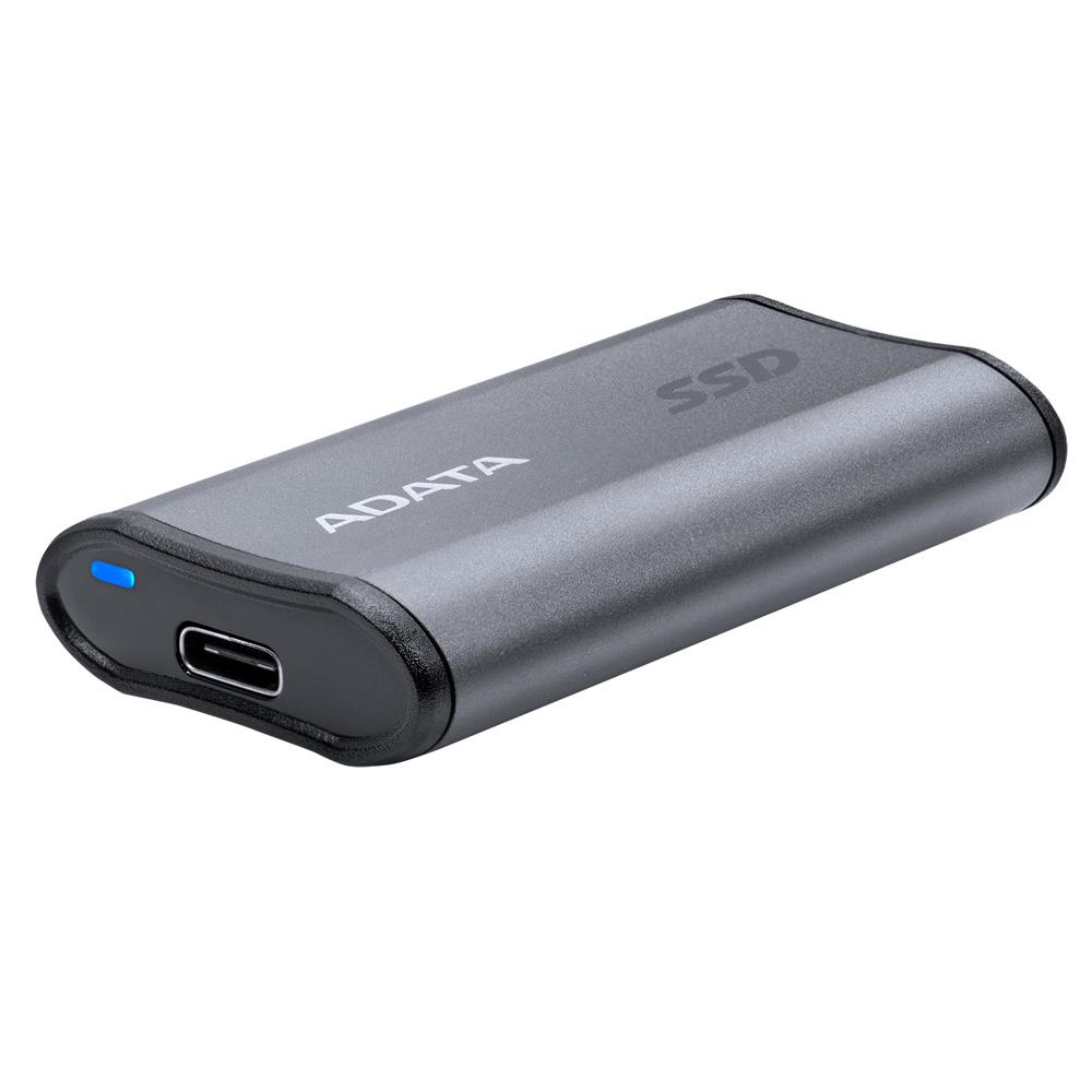 b65f4b01-d24f-4dad-8a96-acf7b90100f8 Išorinis SSD ADATA SE880, šoninis vaizdas su USB Type-C prievadu